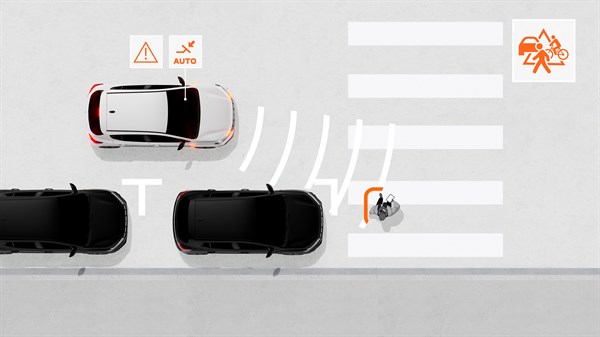 Dacia Sandero - Système de freinage d'urgence automatique anti collision (AEBS VRU)