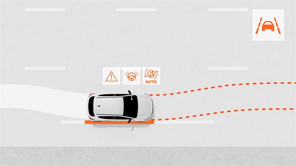 Dacia Sandero - système d'aide au maintien dans la voie