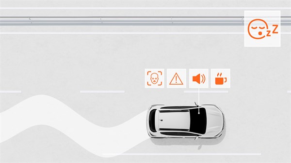 Dacia Sandero Stepway - système de surveillance de l’attention du conducteur DMS